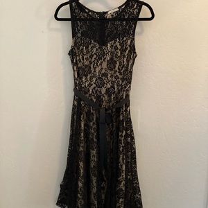 maitai black lace cocktail dress